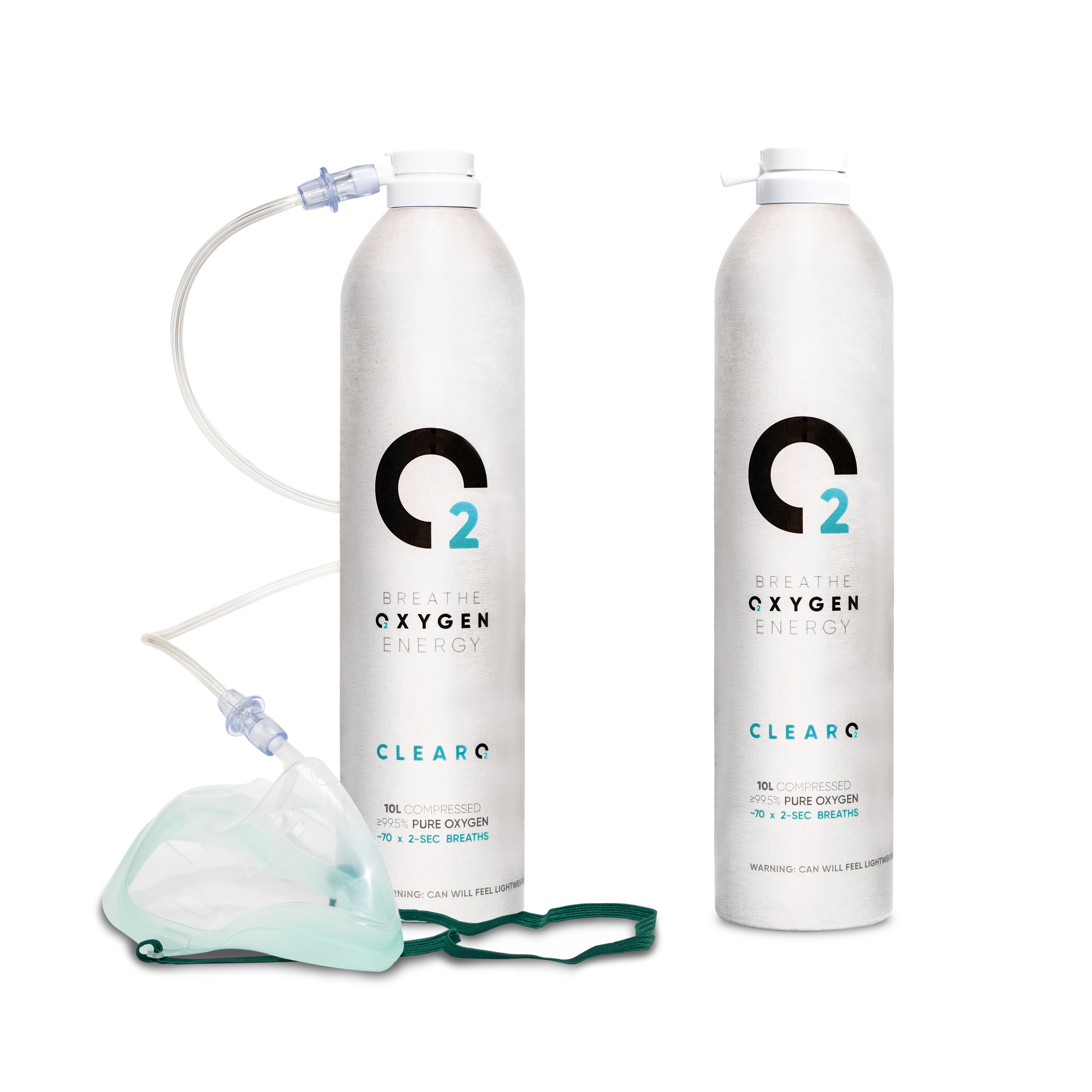 LIMITED EDITION - Pack of 10L Oxygen Cans with Mask and Tube