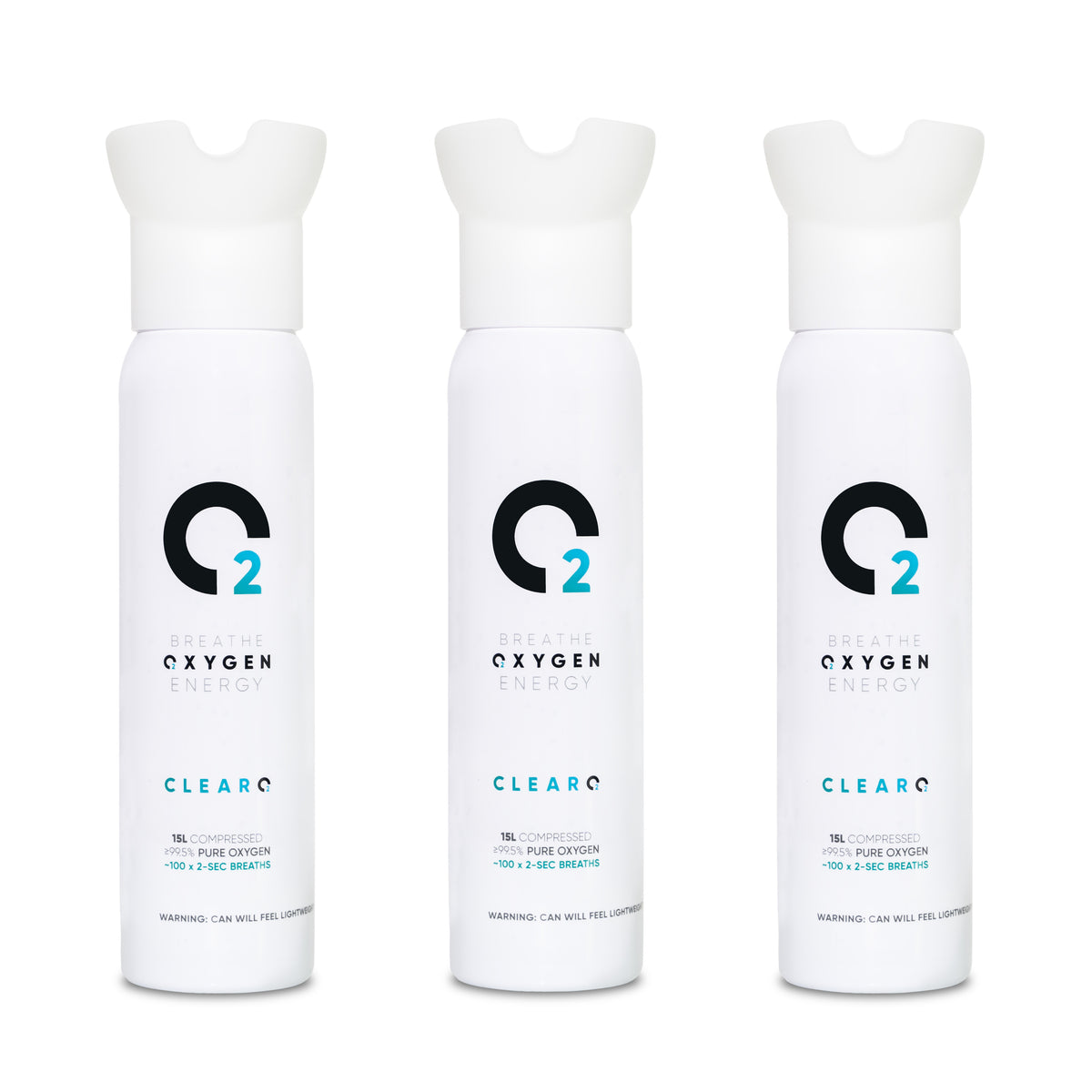 O2 Spend Cap Icon 15L Oxygen Can with inhaler cap – ClearO2