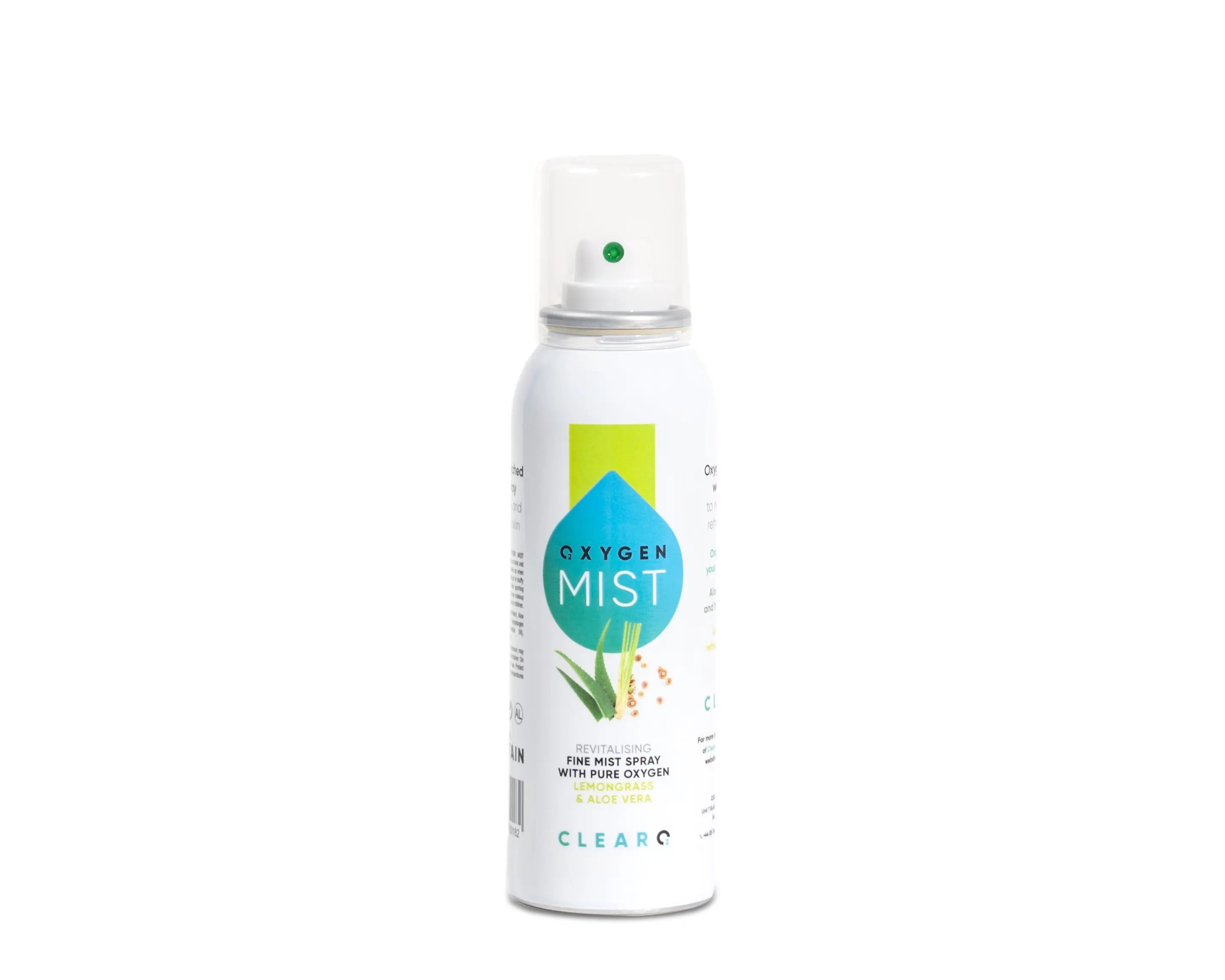 CLEAR O2 Mist Lemongrass Front