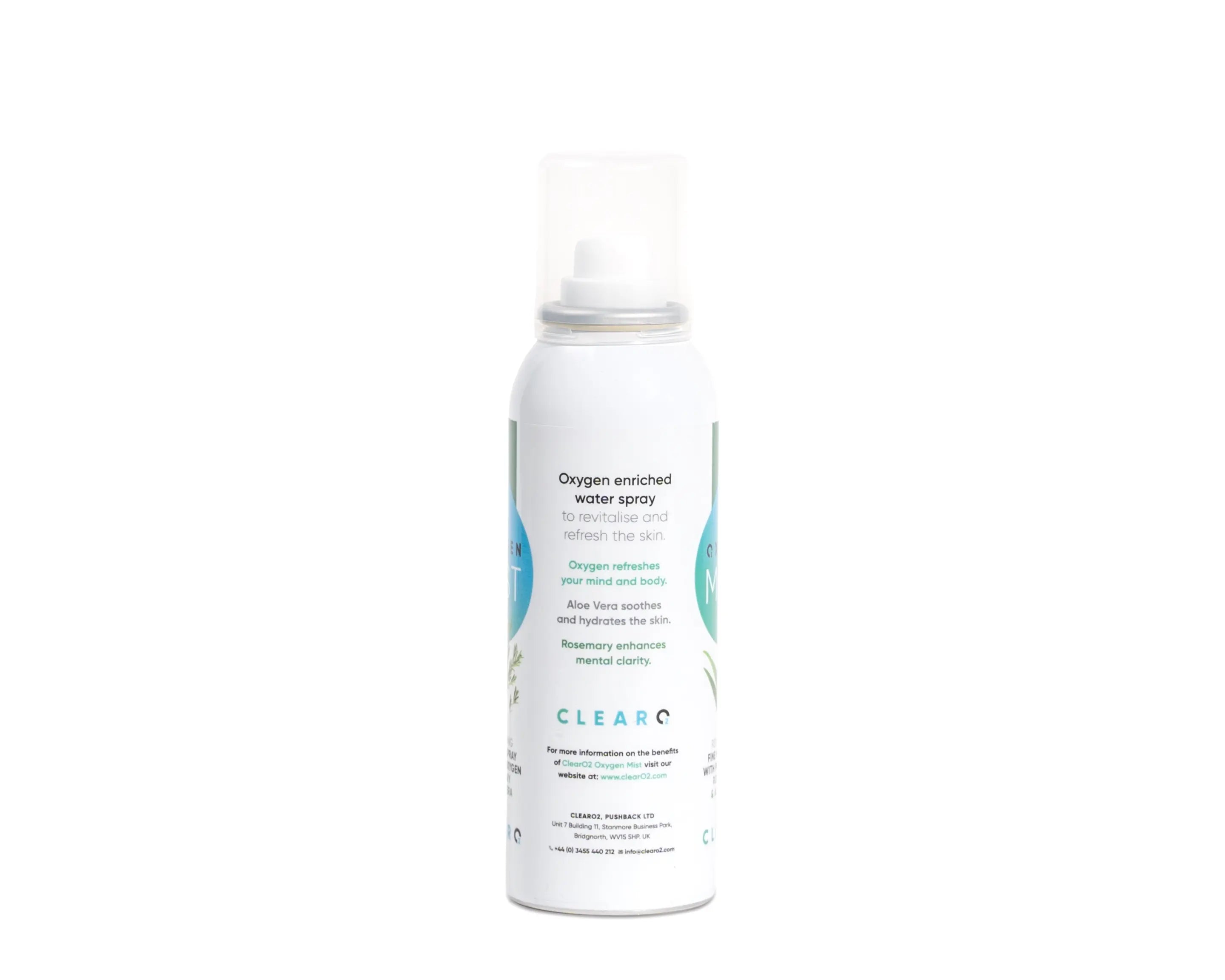 CLEAR O2 Mist Rosemary Back